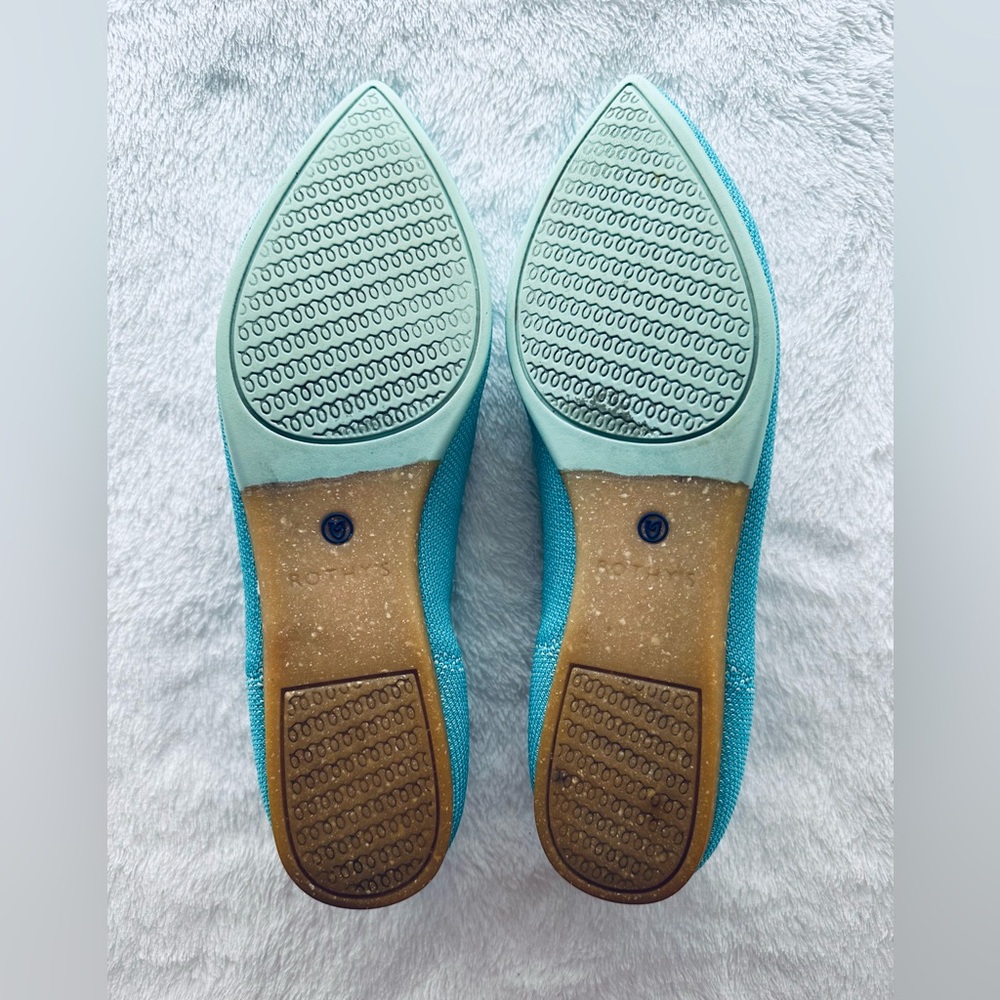 Rothy’s The Point Flats Island Blue Size 7 - Picture 2 of 4